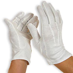 White Parade Gloves Small