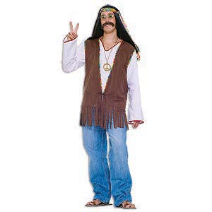 Hippie faux suede fringed vest — one size fits most