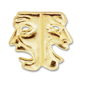 Drama Pin — metal lapel pin for letterman jackets or awards