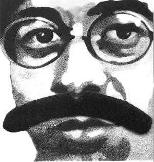 Dress mustache — neat short style, self-adhesive costume facial hair