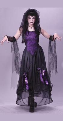 Goth Spider Princess Child Costume