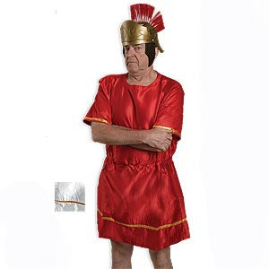 White Roman tunic — short-sleeve, worn under armor, small
