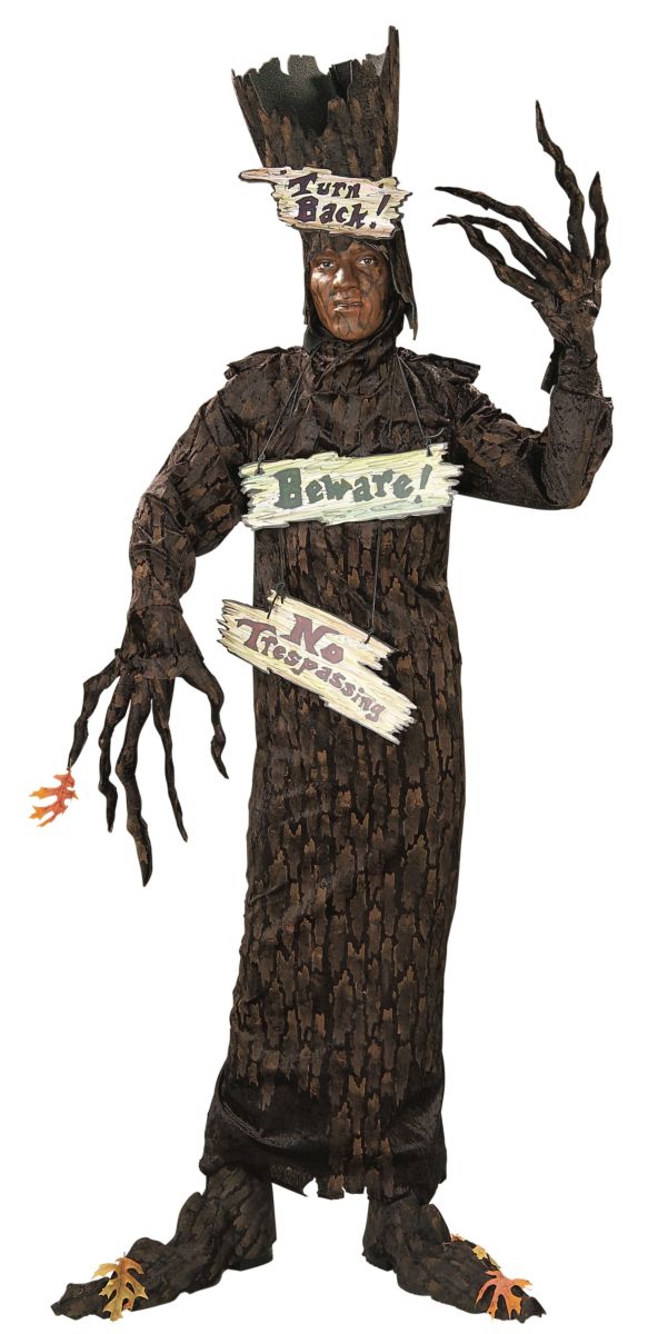 Adult Haunted Tree Costume with Signs