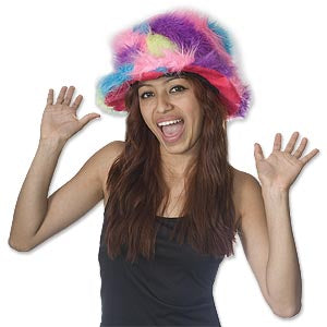 Multi Color Shag Hat
