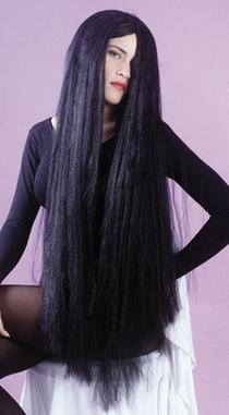 Peluca de bruja extra larga - Negro