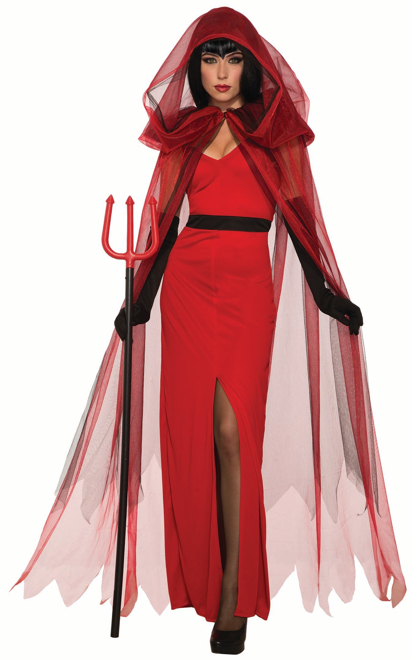 Crimson Demoness costume — red, one size fits most