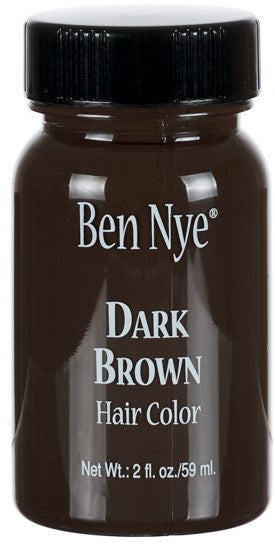 Ben Nye BH-2 Dark Brown Liquid Hair Color — 2oz bottle for deep brown hair coloring
