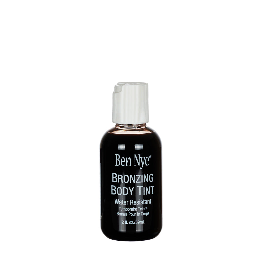 Ben Nye BT-1 Bronzing Body Tint — medium bronze shade swatch on skin