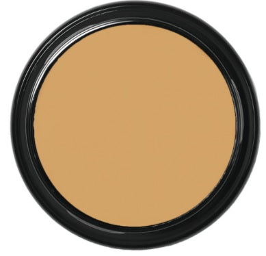 Ben Nye CH-42 Camel Creme Highlight — 0.25oz pot open showing warm golden-tan highlight tone