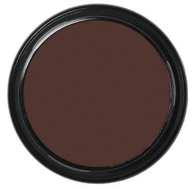 Ben Nye CS-5 Extra Dark Creme Shadow — 0.25oz pot open showing very deep charcoal-brown shade