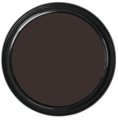 Ben Nye CS-6 Midnite Brown Creme Shadow — 0.25oz pot open showing near-black brown shade