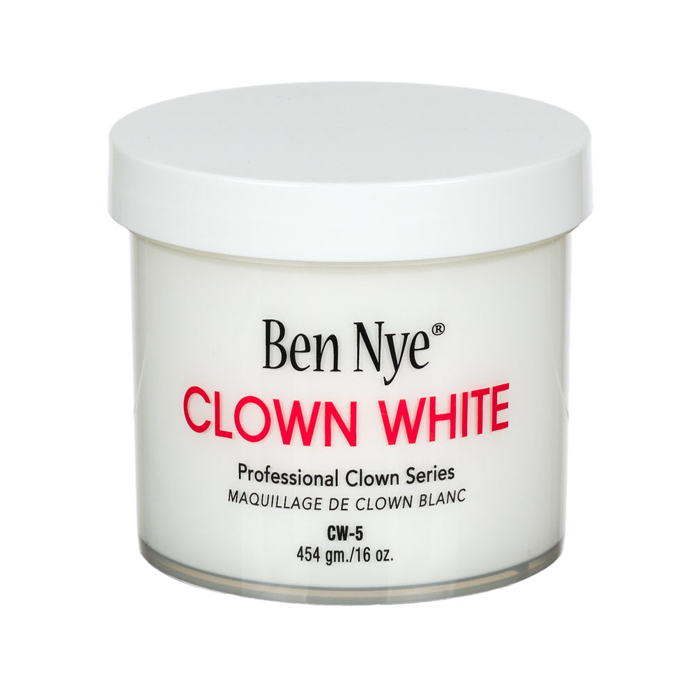 Ben Nye CW-5 Clown White — 16oz professional bulk tin