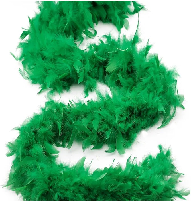 Flo Chandelle Boa — fluorescent green, 2-yard feather boa