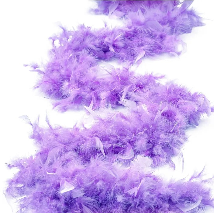 Flo Chandelle Boa — fluorescent yellow, 2-yard feather boa