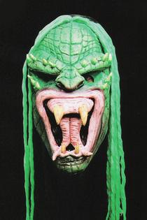Venomous hooded snake mask — Don Post Studios adult costume with reptile-textured hood
