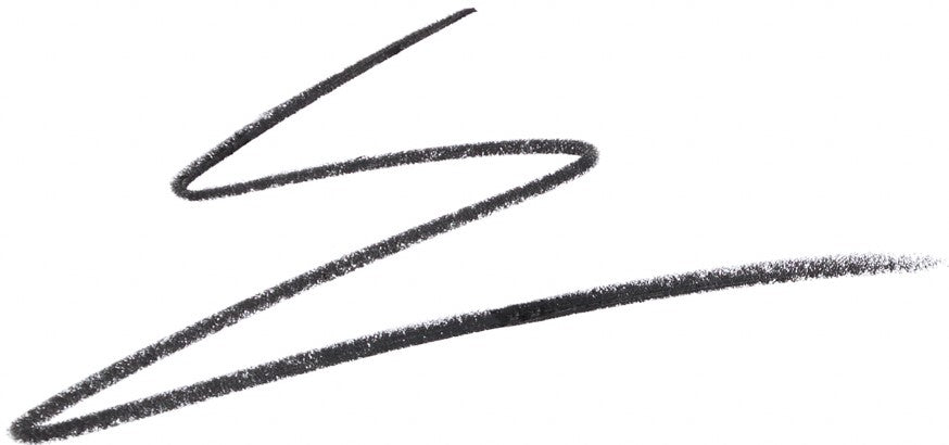 Ben Nye EP-90 Onyx Black Eye Liner Pencil — 4.75 inch black eyeliner with swatch mark