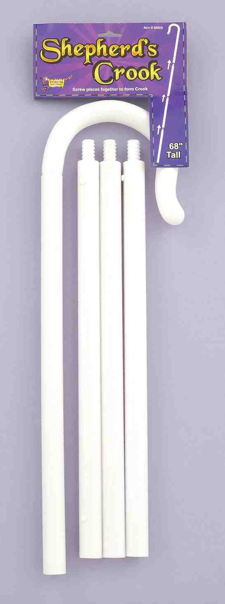 Shepherd's crook — brown variant, 48" assembled plastic staff