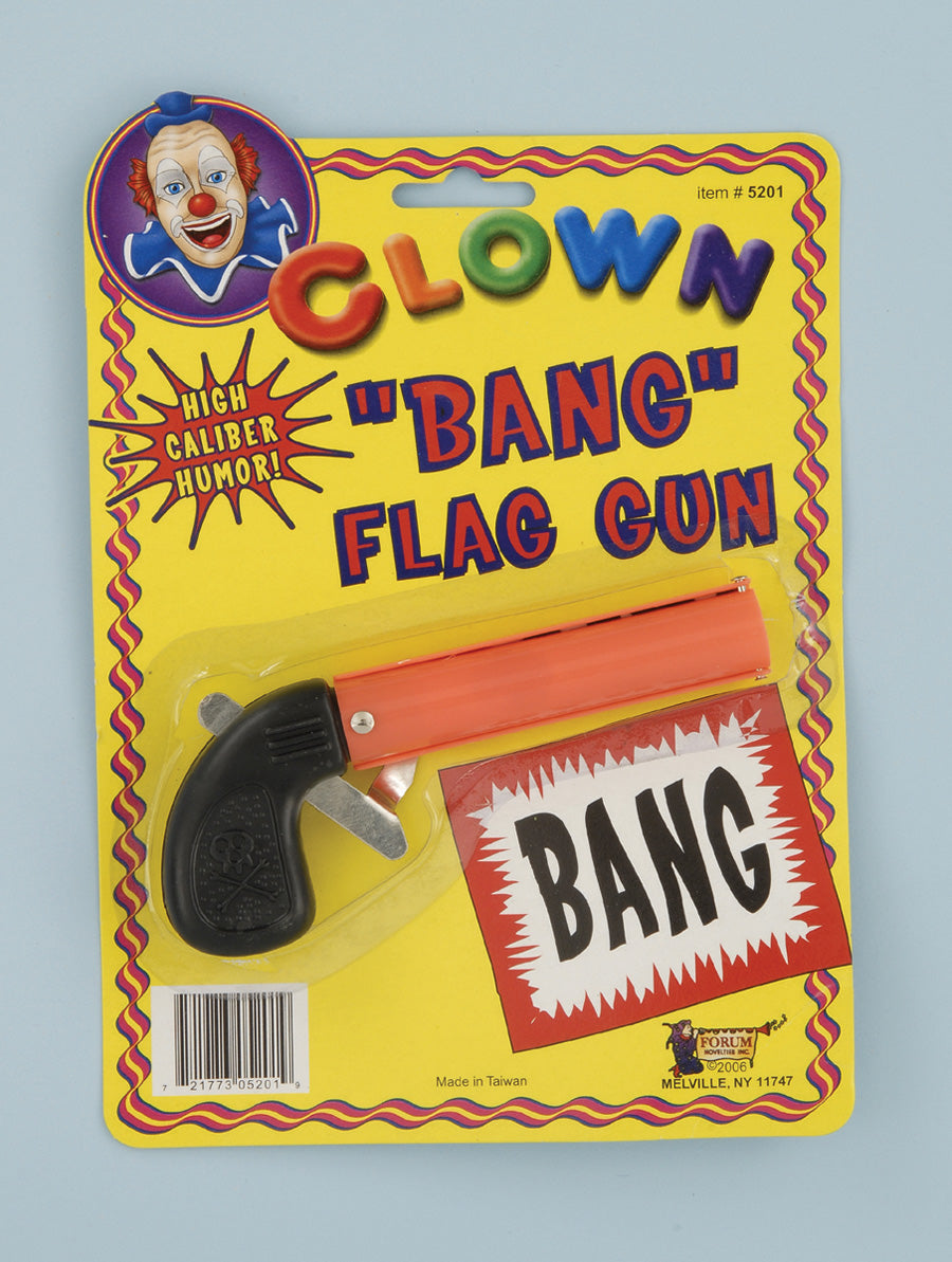 Bang Gun prop — 7" pistol that fires a BANG banner when triggered