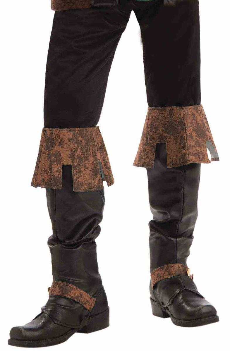 Distressed Suede Boot Spats