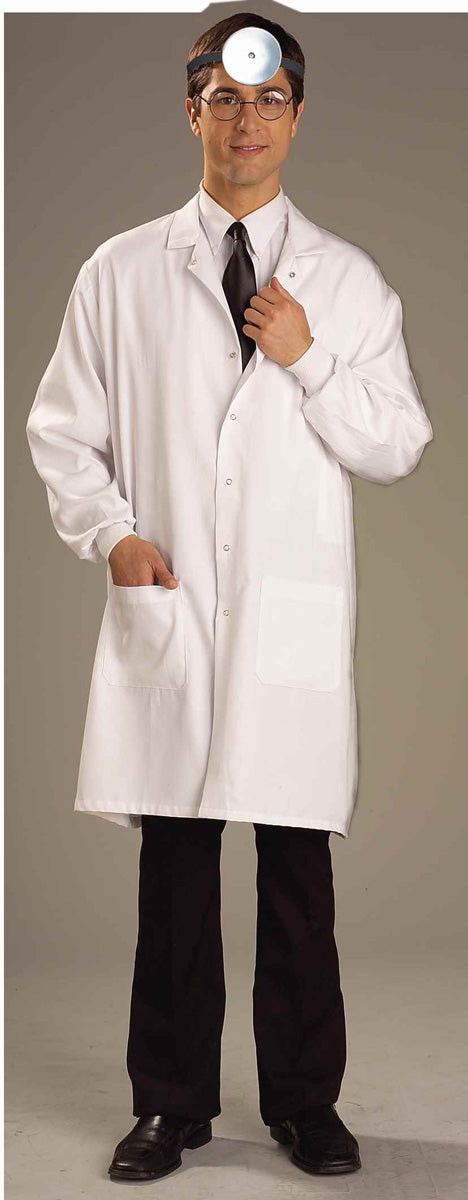 Doctor's lab coat — XL variant, white button-front style