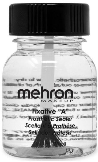 Mehron Fixative A Prosthetic Sealer — 1 oz bottle with brush