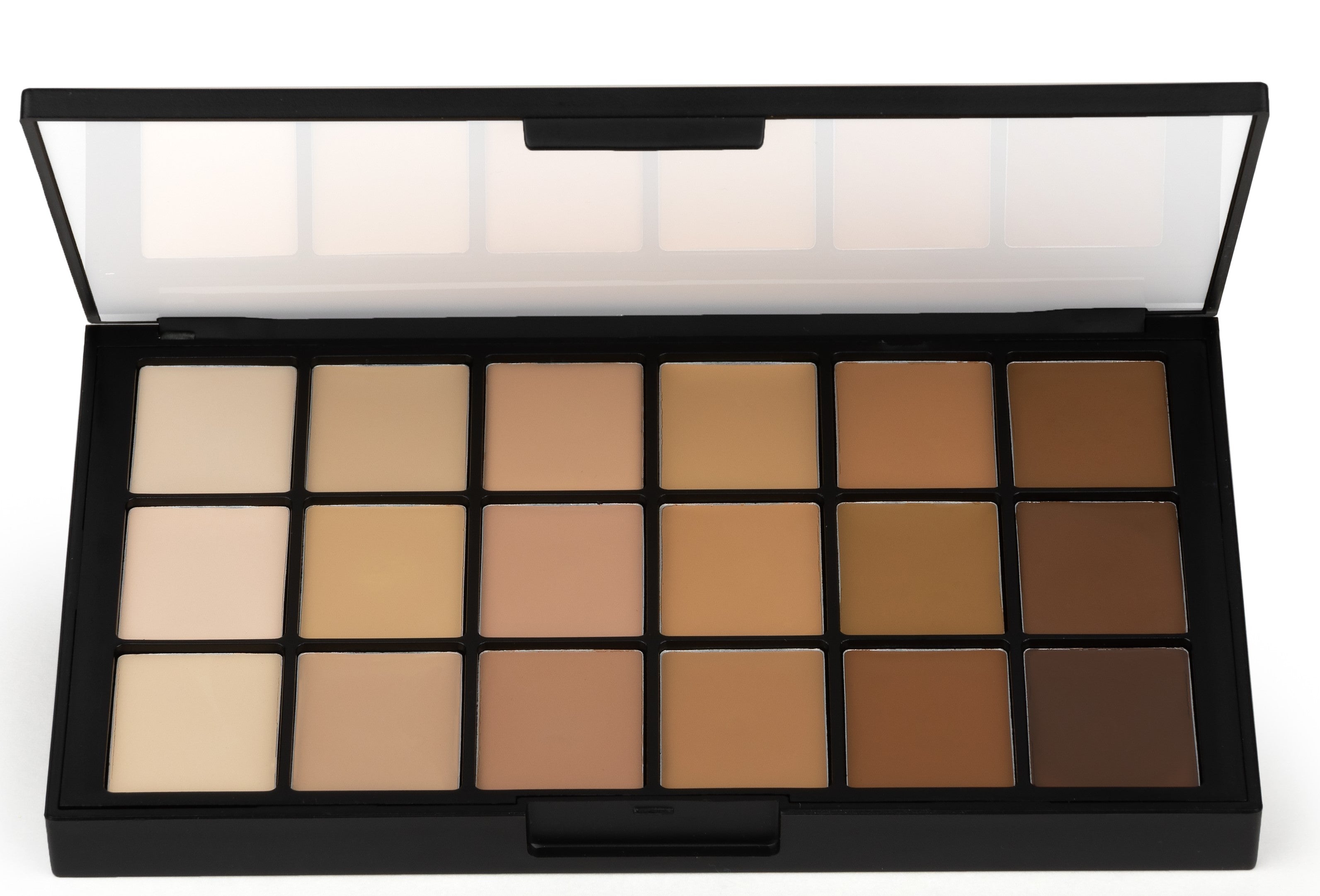 Paleta de base de maquillaje mate Olive-Brown 2.4oz./69gm.18 colores - HDFP-14