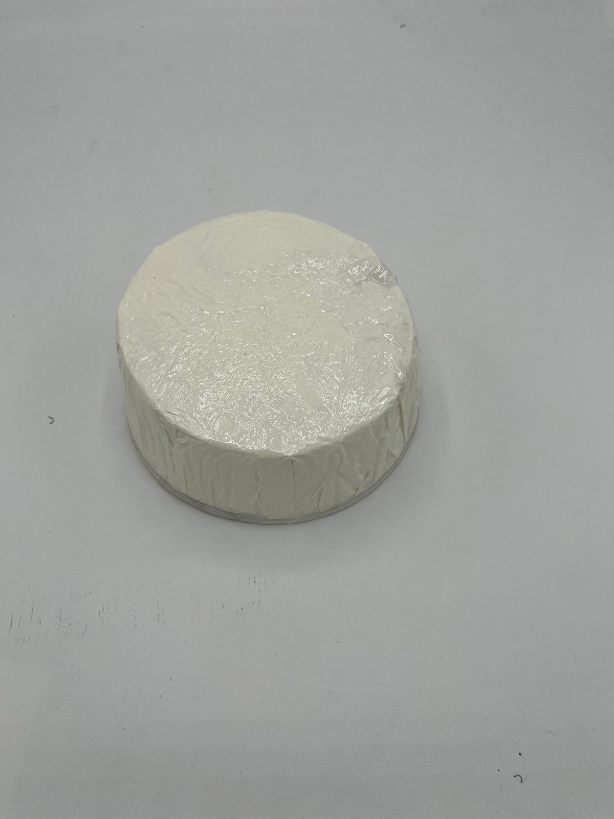 Small pillbox hat frame — cello variant, 4.5"W x 2.25"H, sheer structured form