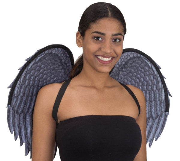 Angel wings — white feathered costume wings