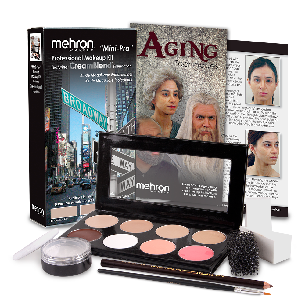 Ben Nye Theatrical Creme Makeup Kits - Brown:Medium : Ben Nye Stage Makeup  Kit : Beauty & Personal Care 