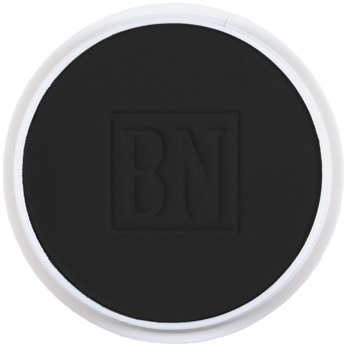 Ben Nye LA-3 Licorice Black MagiCake — 1oz large pan color swatch