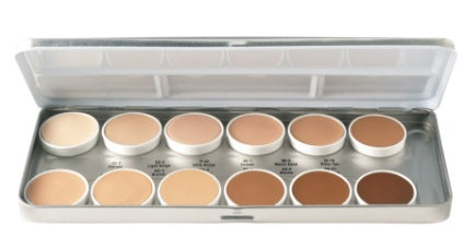 Corrector Recargable 1.8oz./51gm., 12 Colores (Metal Palette) - LFP-12