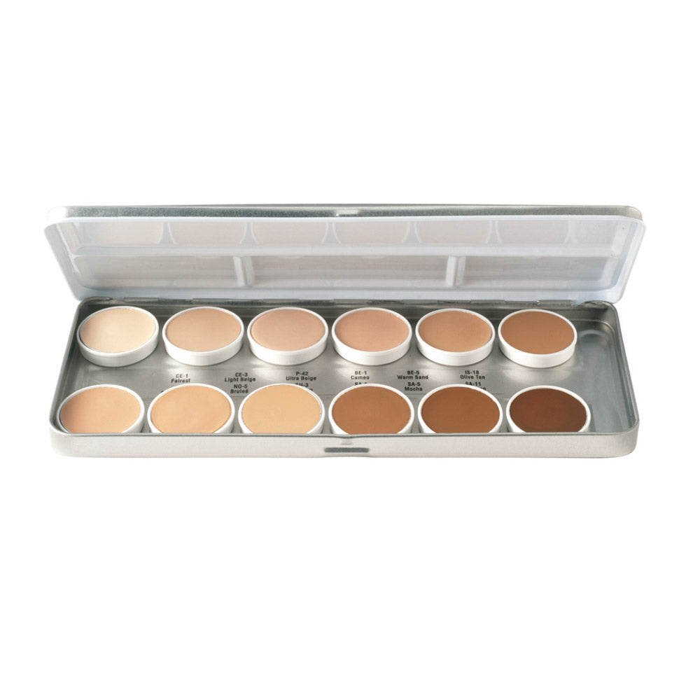 Corrector Recargable 1.8oz./51gm., 12 Colores (Metal Palette) - LFP-12