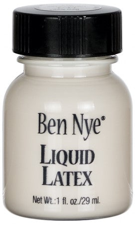 Ben Nye Liquid Latex applied to skin — showing aged wrinkle texture effect on hand