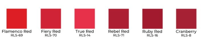 Ben Nye LSP-6 Red Lip Palette — 6 red shades, packaged front view