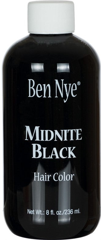 Ben Nye MB-3 Midnite Black Liquid Hair Color — 8oz bulk bottle