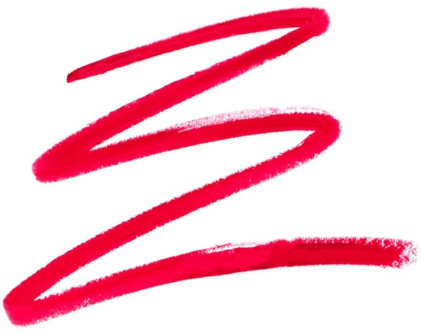 Ben Nye MJ-5 True Red MagiColor Creme Crayon — in-use application showing line work on skin