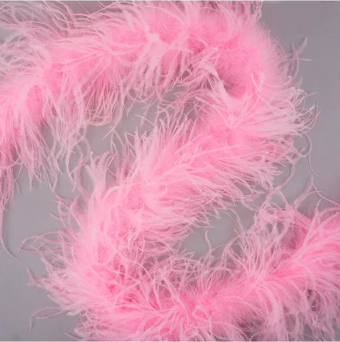 Boa en plumes d'autruche