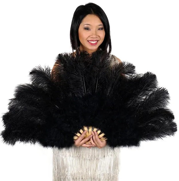 Abanico Avestruz Drab