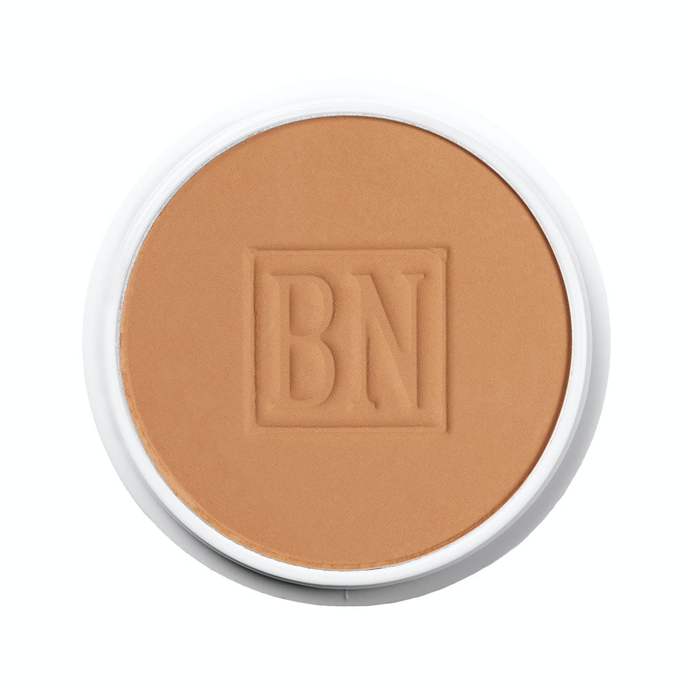 Ben Nye PC-111 Tan No. 3 Color Cake — 1oz pressed cake showing deeper tan shade