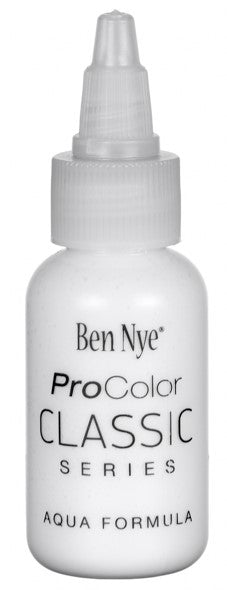 Ben Nye PCC-01 White ProColor Classic airbrush paint — 2oz bottle of opaque white