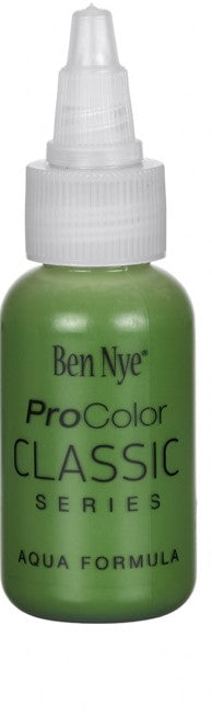 Ben Nye PCC-11 Green ProColor Classic airbrush paint — 2oz bottle of bright green