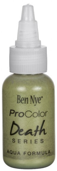 Ben Nye PCD-21 Frankenstein ProColor Death airbrush paint — 2oz bottle of grey-green undead tone