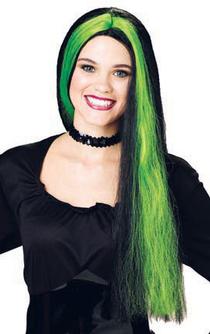 Green hotsell witch wig