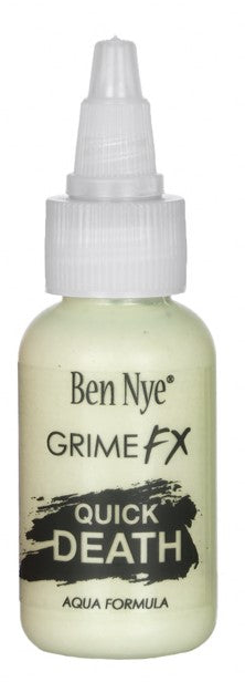 Ben Nye QDE-1 Quick Death Grime FX — 1 fl.oz. pale ashen liquid airbrush makeup