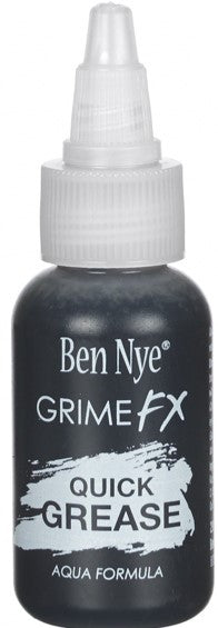 Ben Nye QG-1 Quick Grease Grime FX — 1 fl.oz. dark liquid airbrush makeup