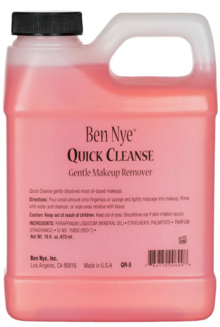 Ben Nye QR-5 Quick Cleanse — 16 fl. oz. bottle