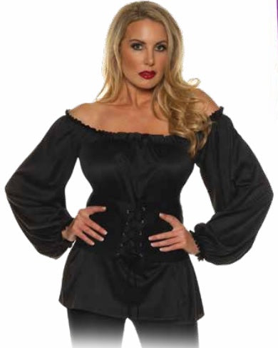 Camisa Renacimiento Mujer Negra