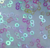 Sequin stretch fabric — grape/purple swatch, 51" wide