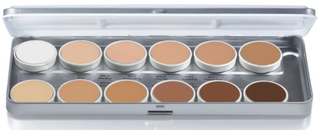 TFP-12 Theatrical Foundation Palette — closed compact, 48gm