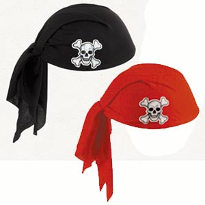 Capitán pirata sombreros, pañuelos y bufandas. Conjunto de